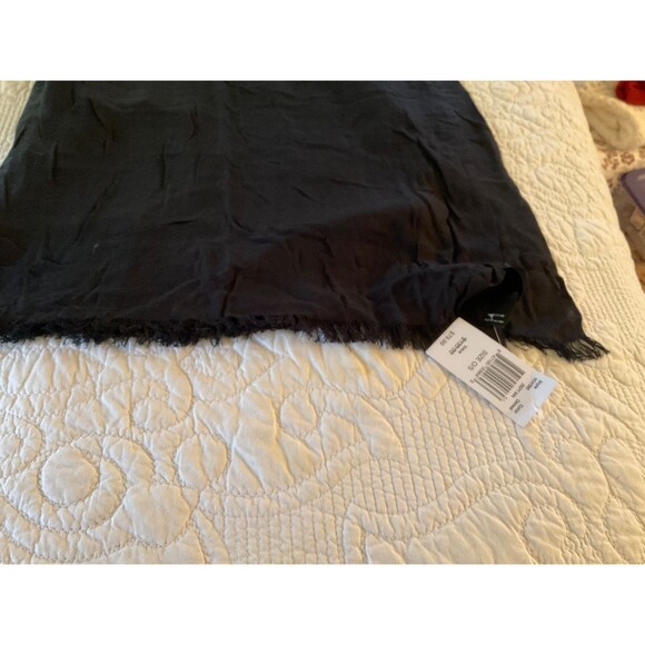 Black Saks Fifth Avenue Women's Modal + Cashmere Scarf  Wrap OS NWT $150 36x80 - Picture 1 of 4